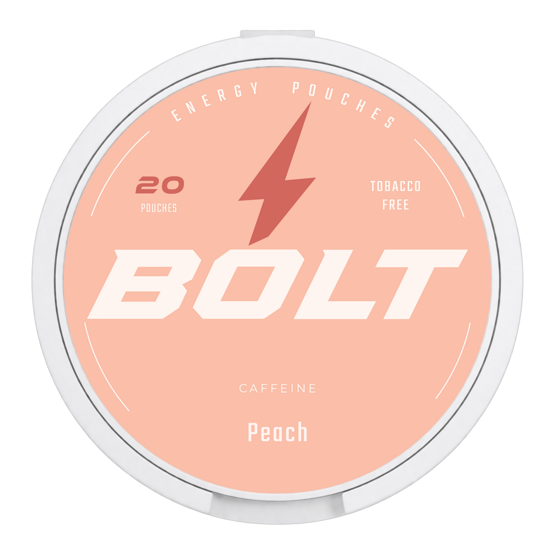 Peach caffeine pouches